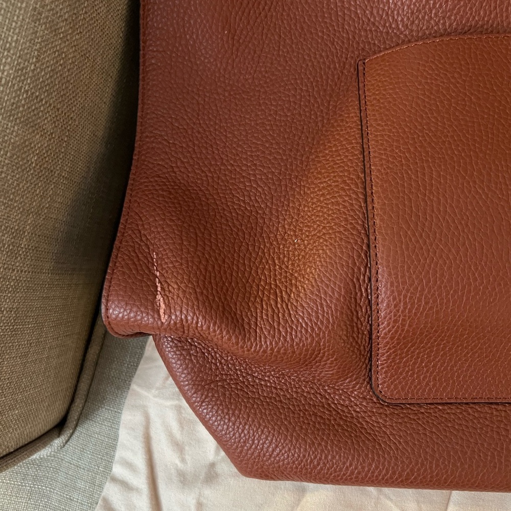 Rebecca Minkoff Brown Leather Megan Tote Bag Acorn - Picture 2 of 5